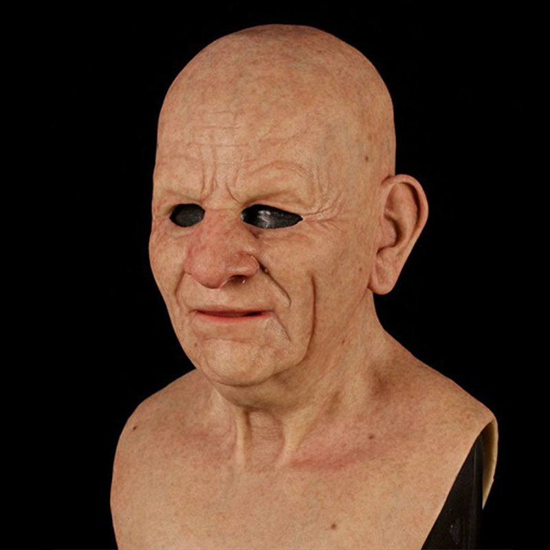 Realistic Latex Full Face Mask — Lifelike Contours, Flexible Fit