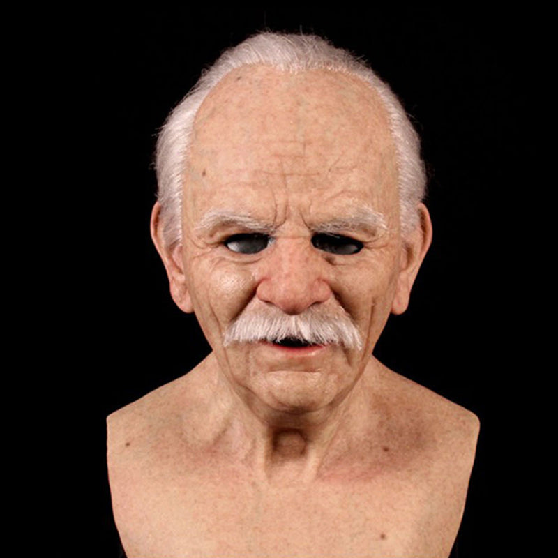Realistic Latex Full Face Mask — Lifelike Contours, Flexible Fit