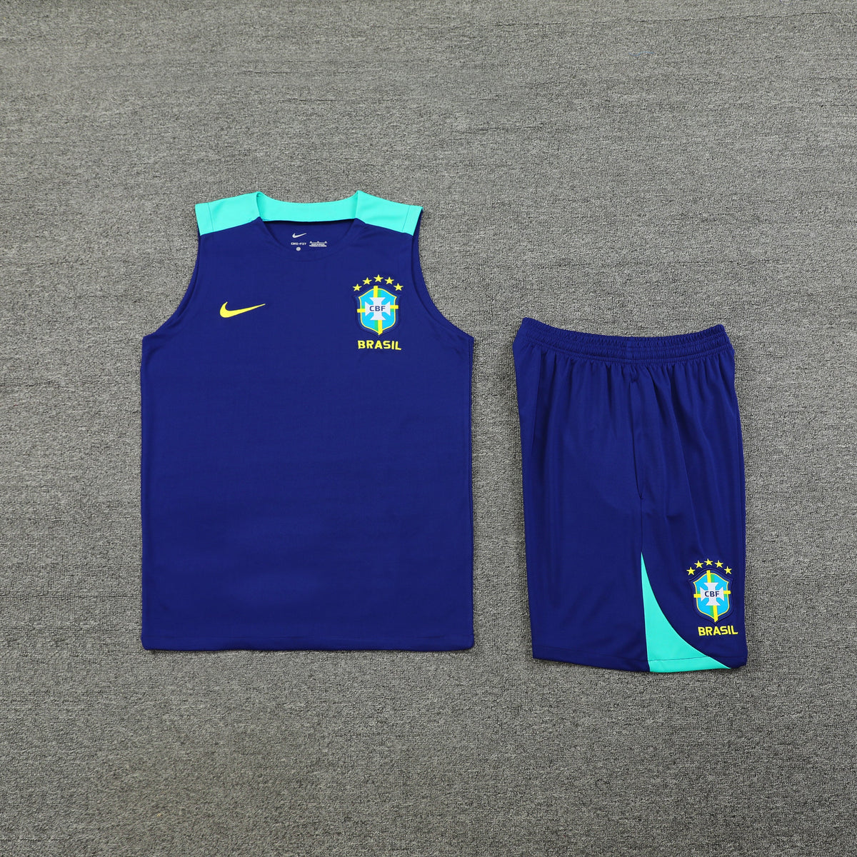 Completo da allenamento blu scuro del Brasile 2024/25