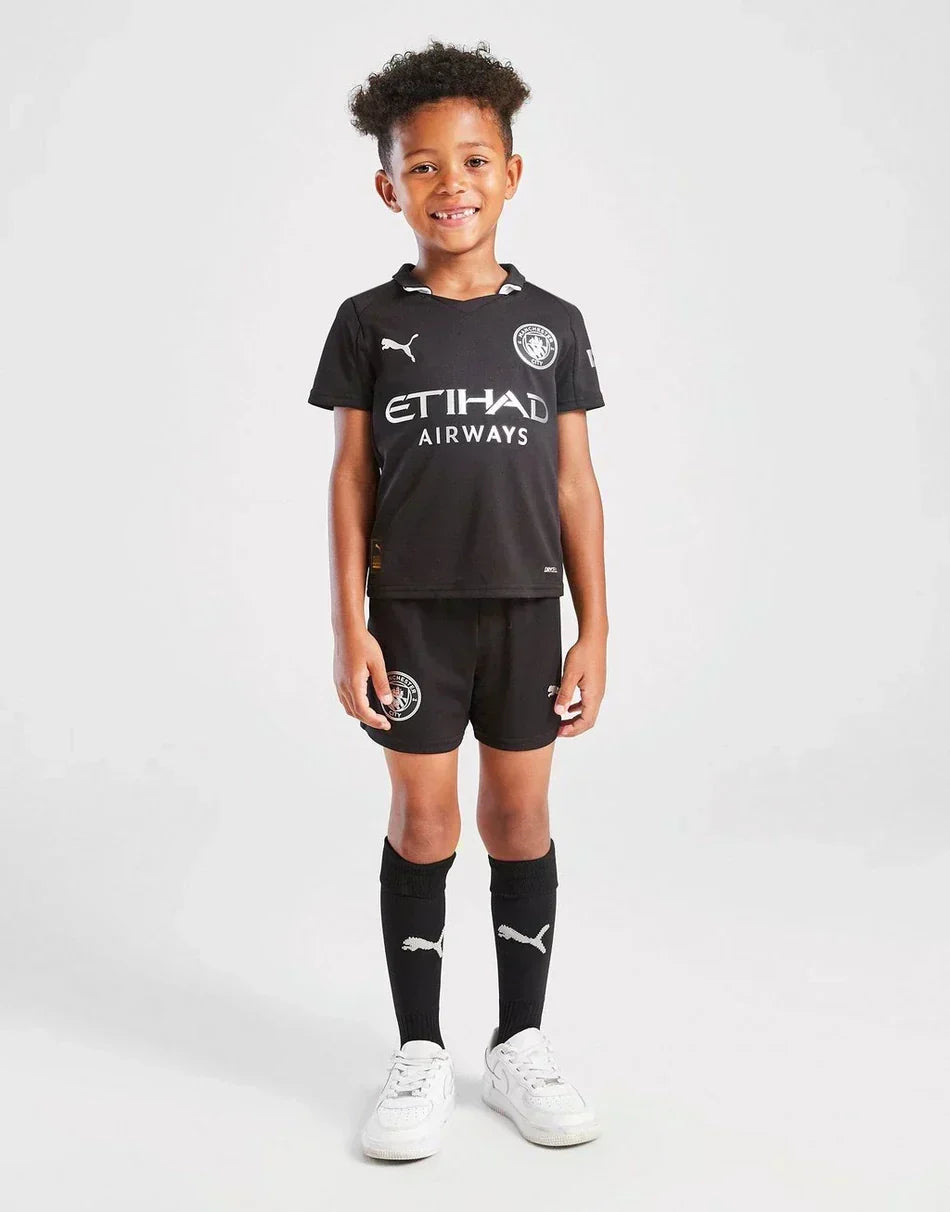 Kit enfant extérieur de Manchester City 2025/26
