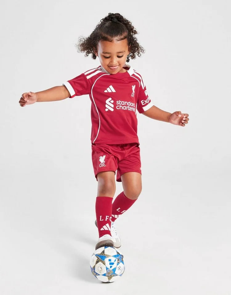 Tenue de football junior domicile de Liverpool 2025-26