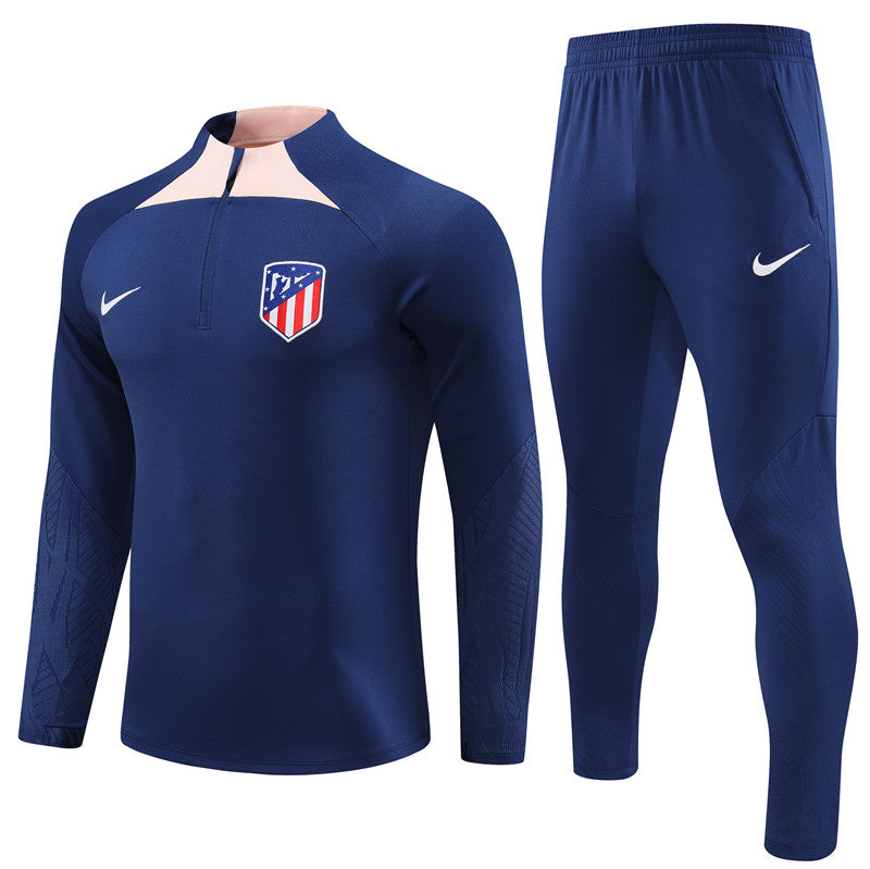 Survêtement bleu roi de l’Atlético de Madrid 23-24 (demi-fermeture)