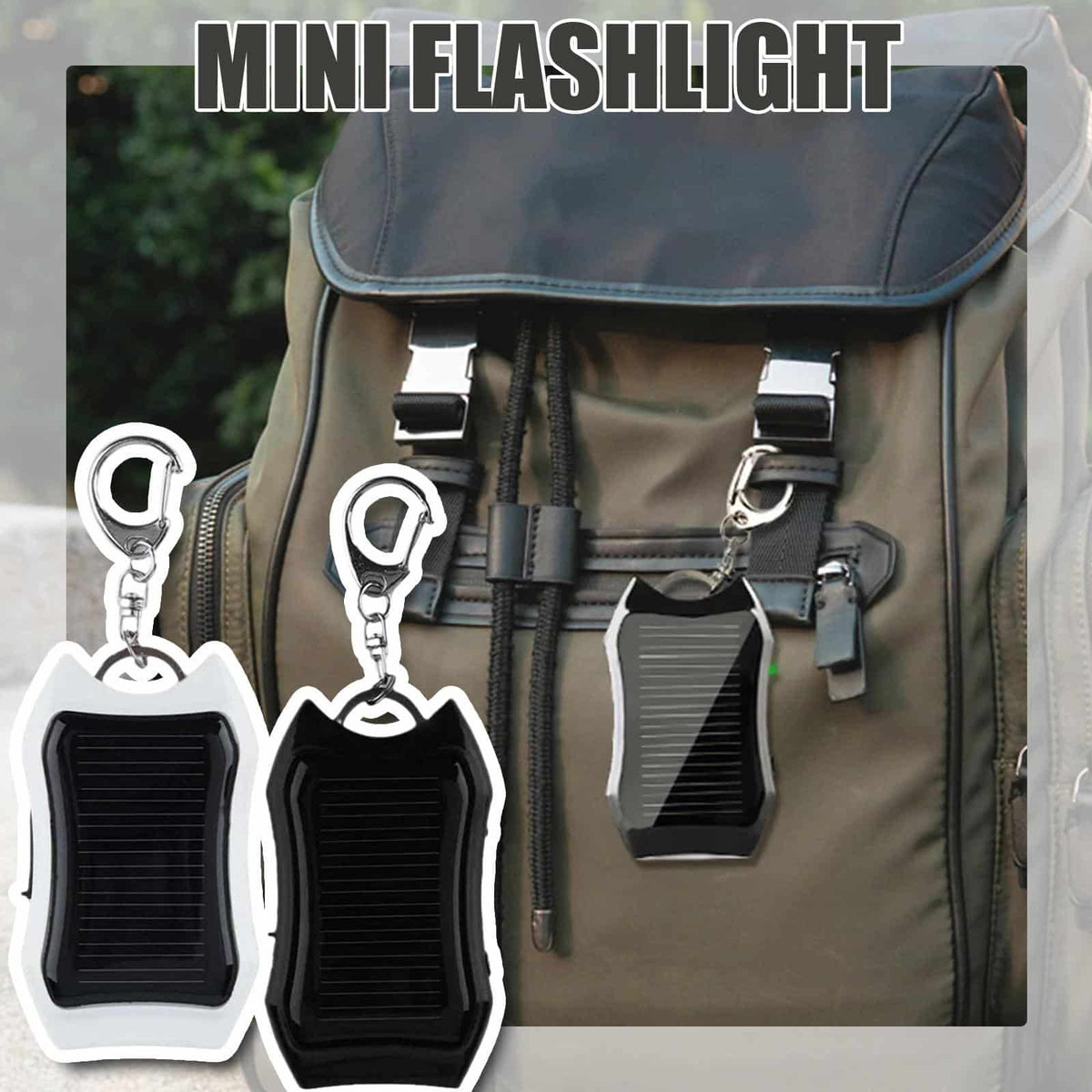 1200mAH Solar Power Bank Keychain