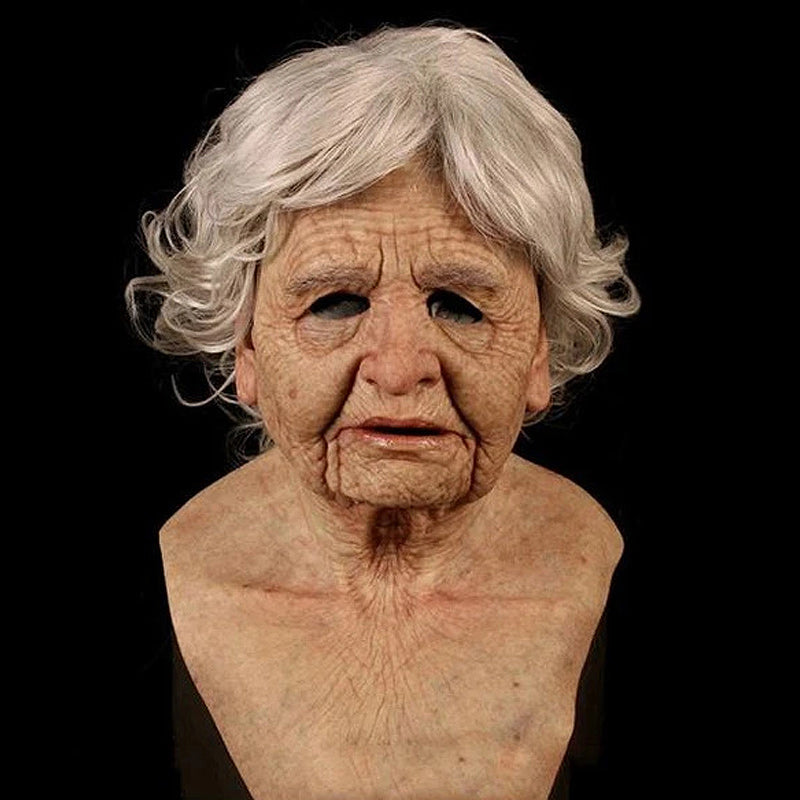 Realistic Latex Full Face Mask — Lifelike Contours, Flexible Fit