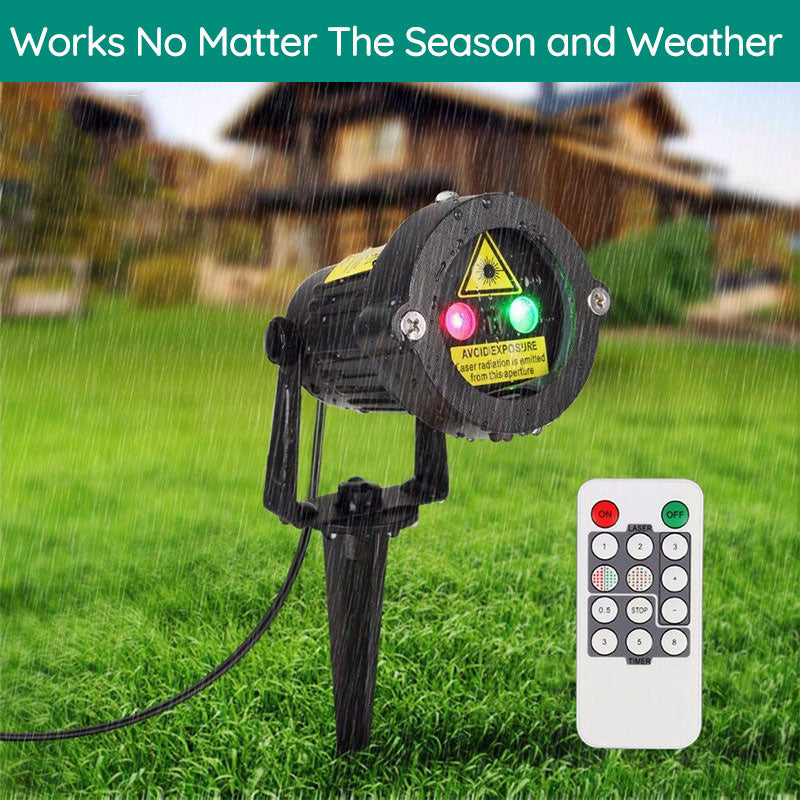 Outdoor Christmas Laser Light Projector — Festive Home Decor