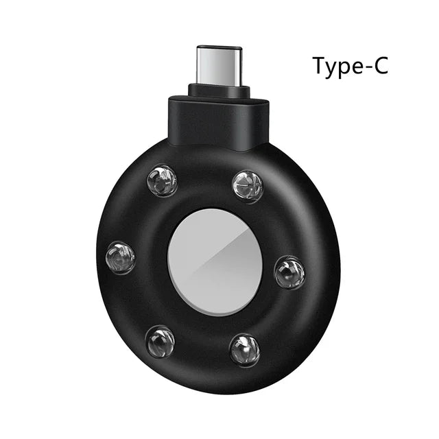 USB-C Anti Candid Camera Detector For Outdoor Travel Hotel Rental Anti-Theft Camera LED IR Alarm Hidden Camera Detector