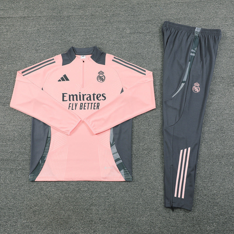 Survêtement du Real Madrid rose et gris