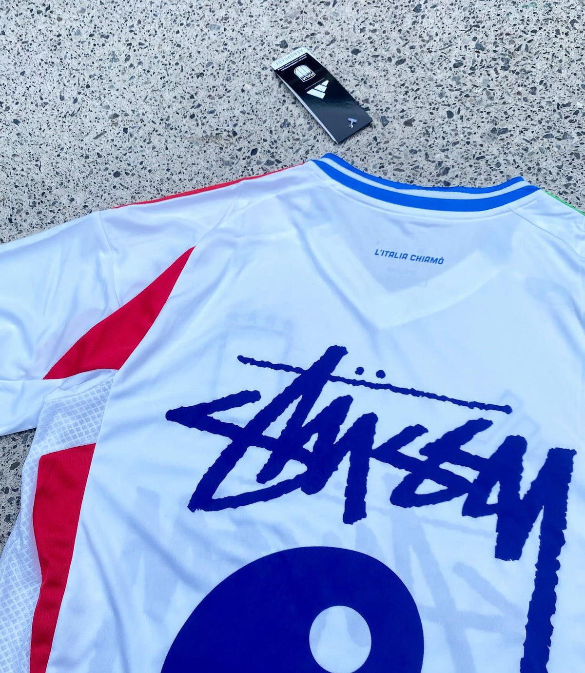 Italie X Stussy 24-25 | impression avant + arrière