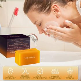 Lunavia brown anti-blemish soap with kojic acid