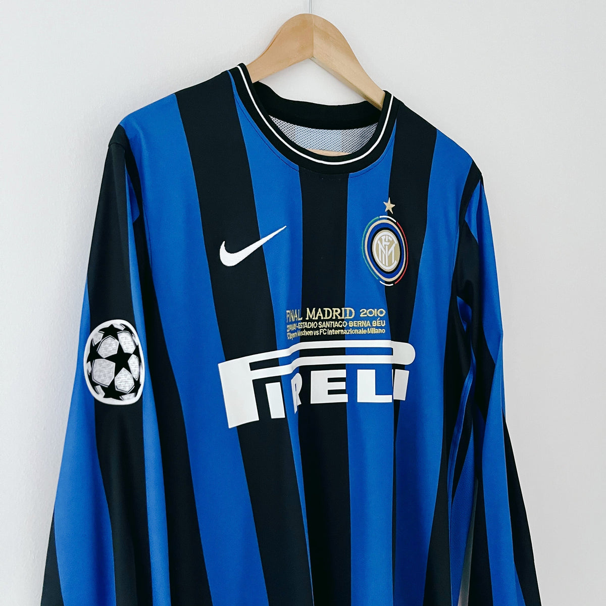 Retro Inter Milan-shirt Finale Champions League 2010