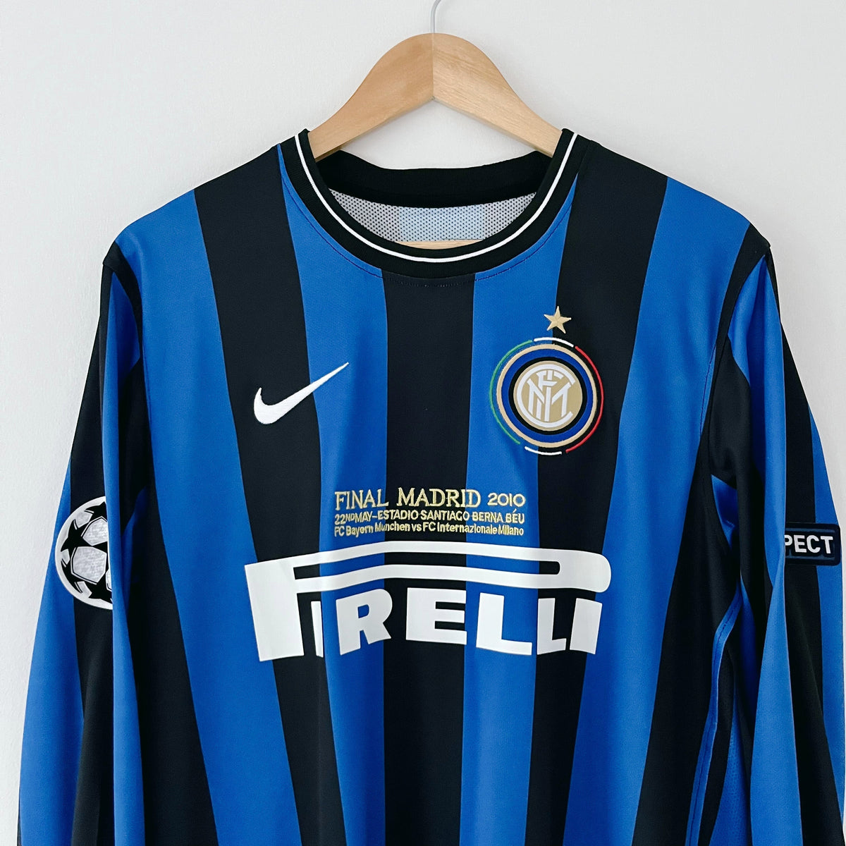Retro Inter Milan-shirt Finale Champions League 2010