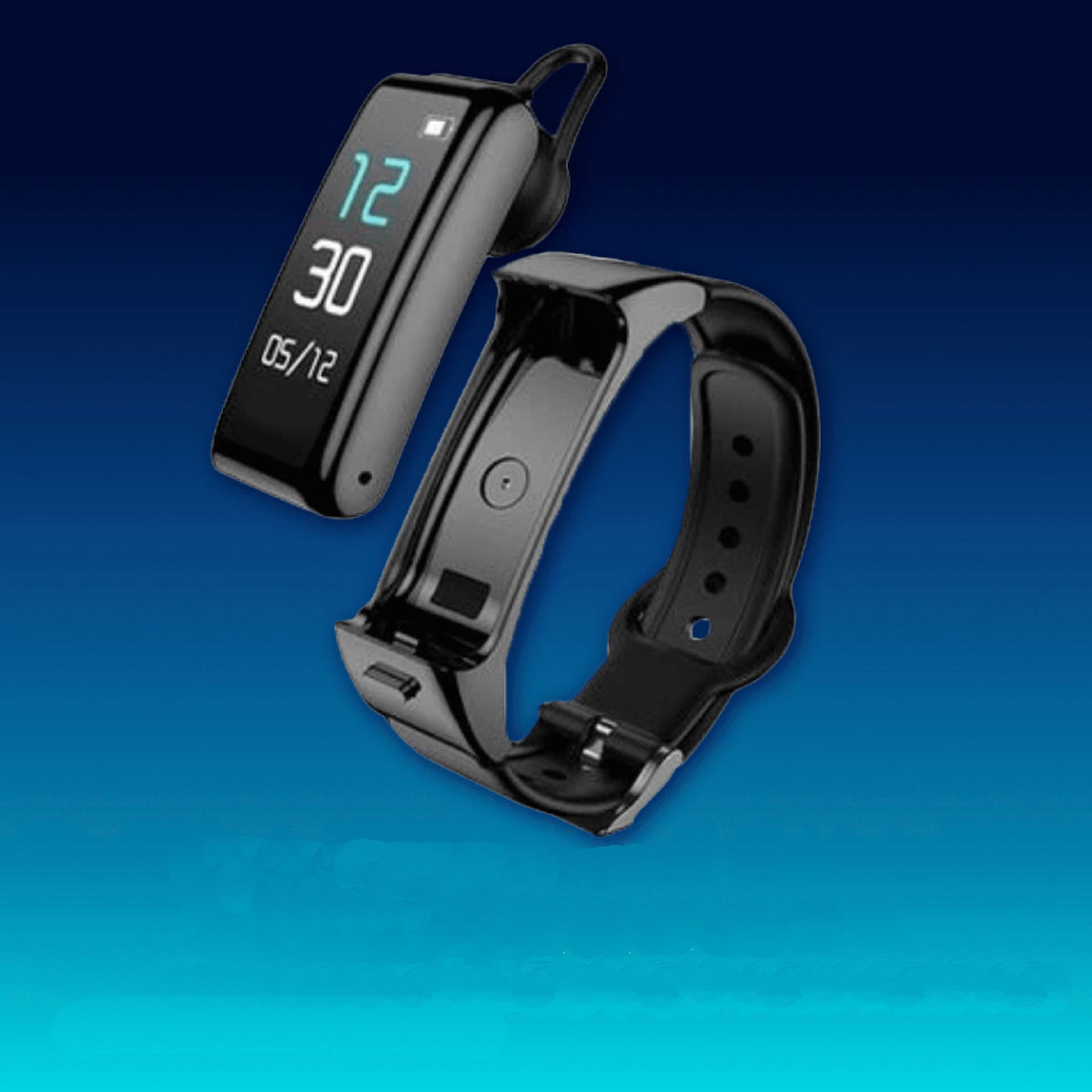 Connected watch with bluetooth earphone