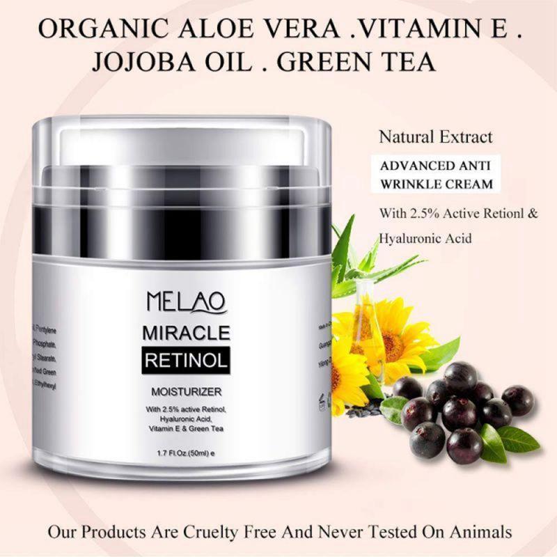 Retinol Moisturizer Miracle Cream with Retinol, Hyaluronic Acid