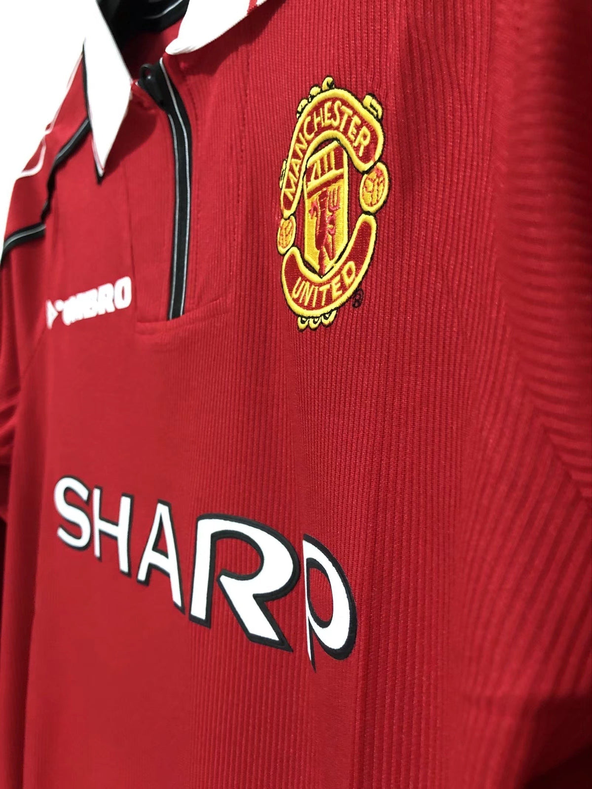 Maglia a maniche lunghe da casa del Manchester United - 1998-99