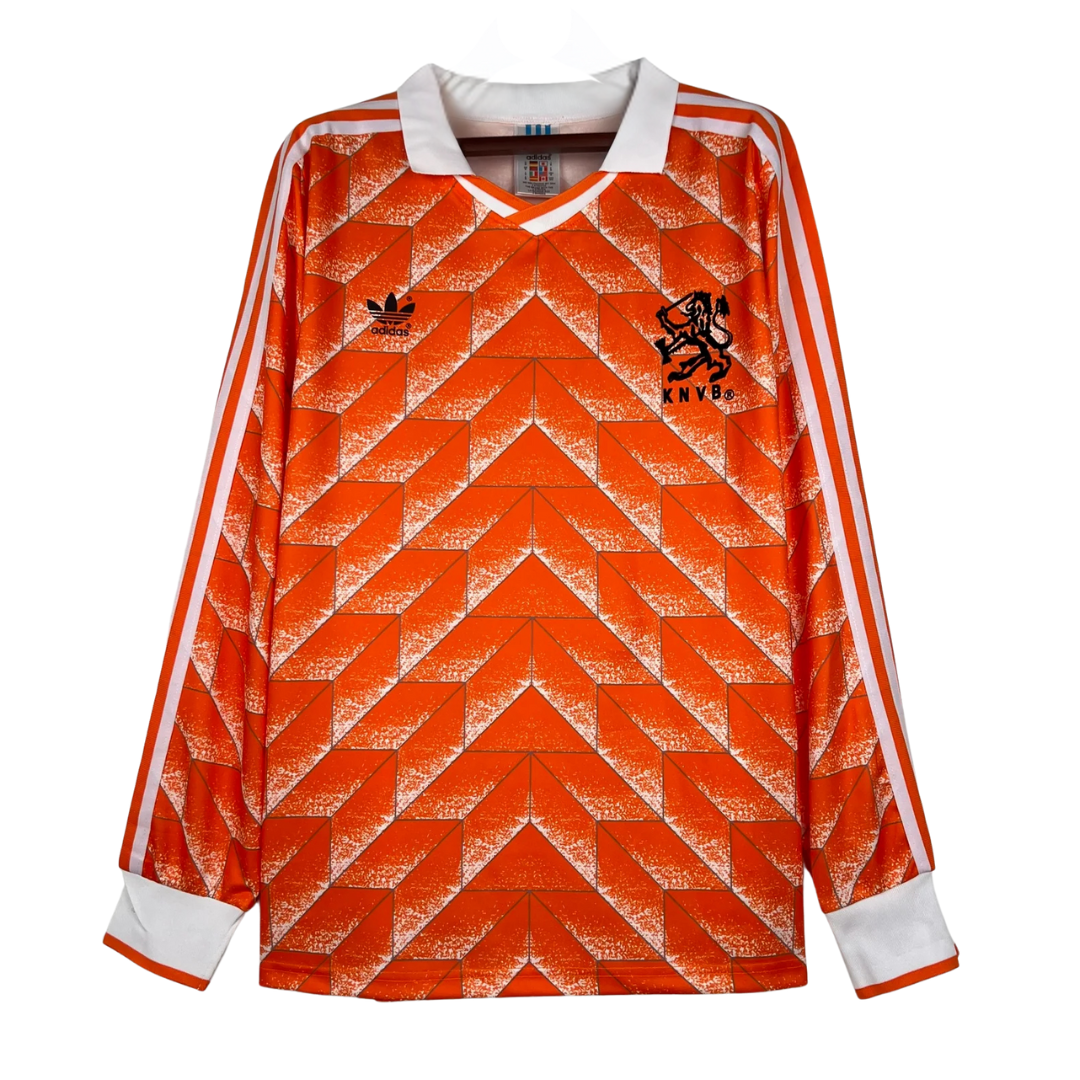 Netherlands Long Sleeve Home Shirt - 1988