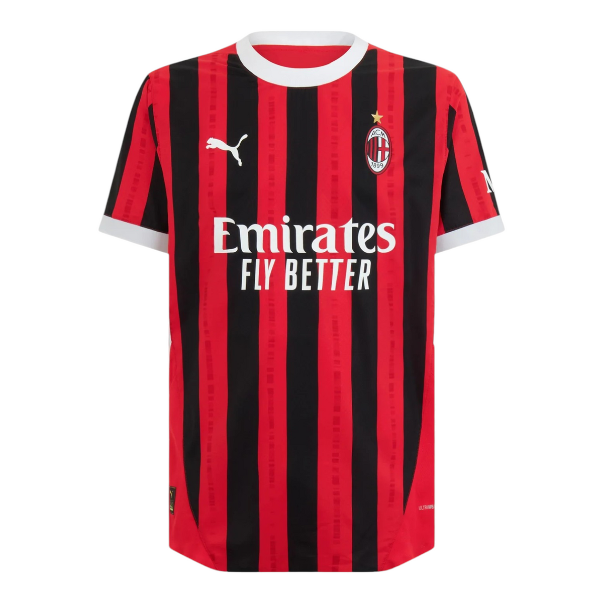 Maillot domicile version joueur de l’AC Milan 2024/25