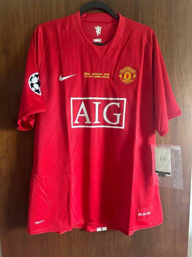 Cristiano Ronaldo #7 Manchester United 2008 retroshirt UCL-finale