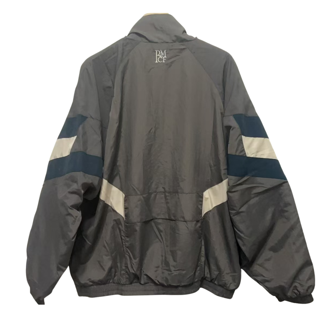 Veste coupe-vent rétro du Real Madrid - Grise