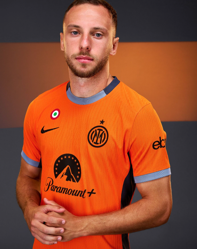 Inter Milan orange jersey third kit