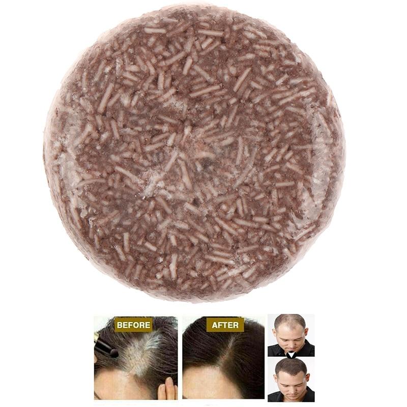 Anti-white hair solid shampoo