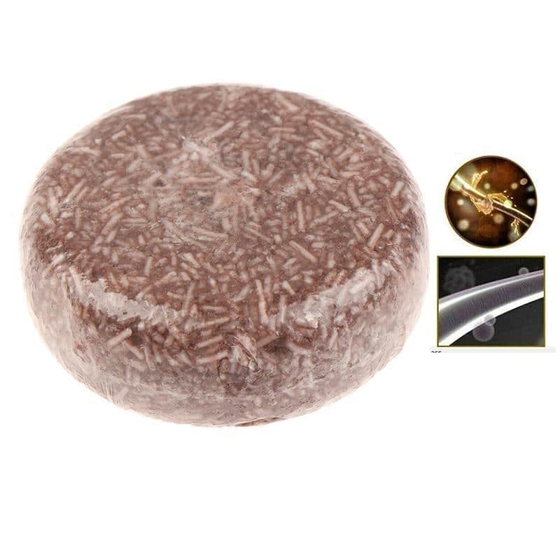 Anti-white hair solid shampoo