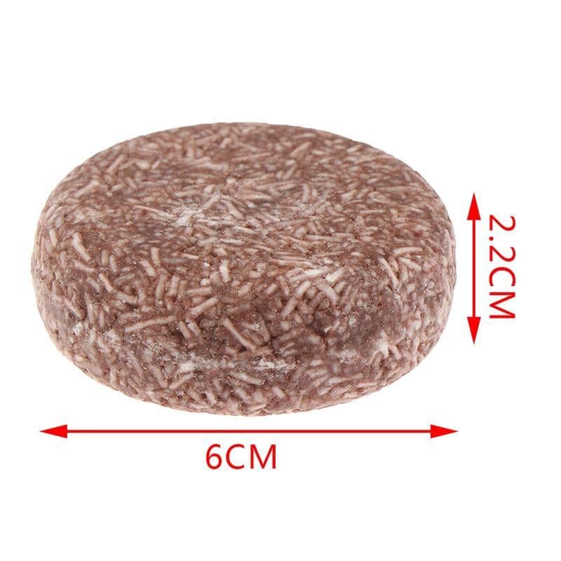 Anti-white hair solid shampoo