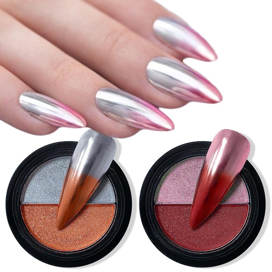 DualMirror Two-Tone Nail Pressed Powder