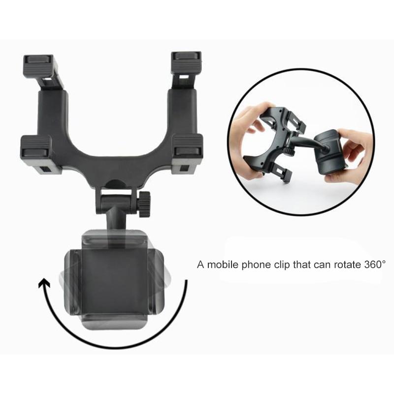 Rear-view Mirror Phone Mount
