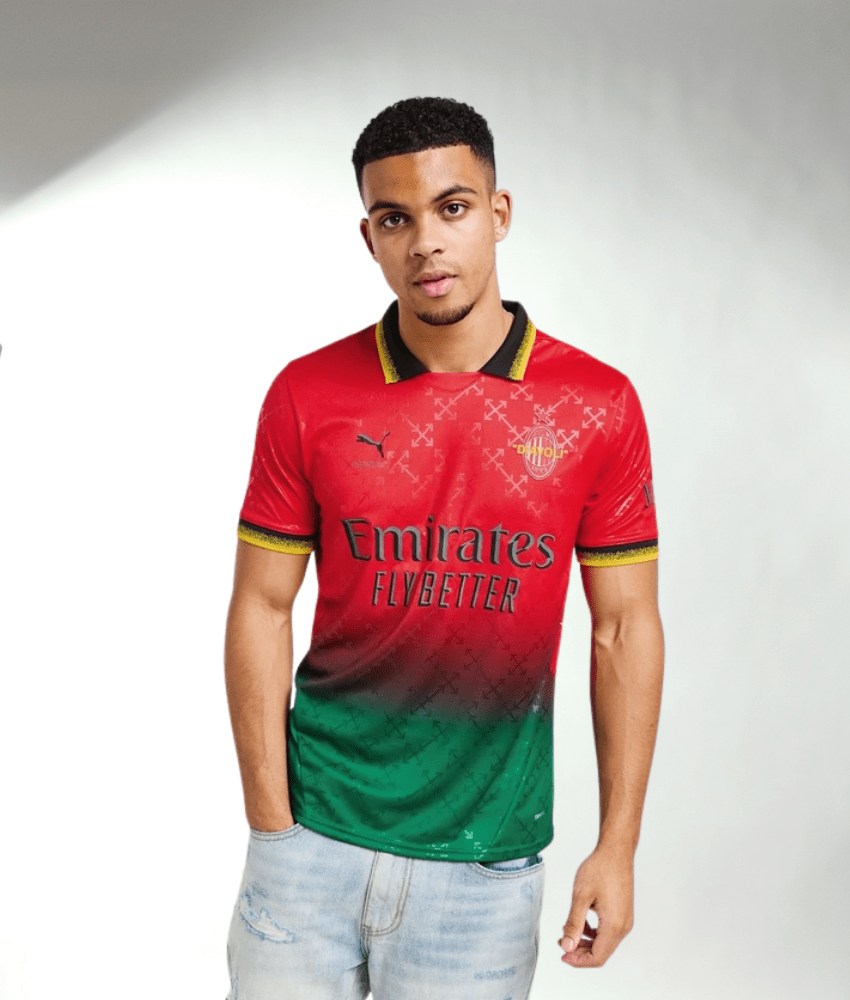 Maglia in edizione speciale dell'AC Milan «OFF» FASHION COLLAB ROSSA 2024/25