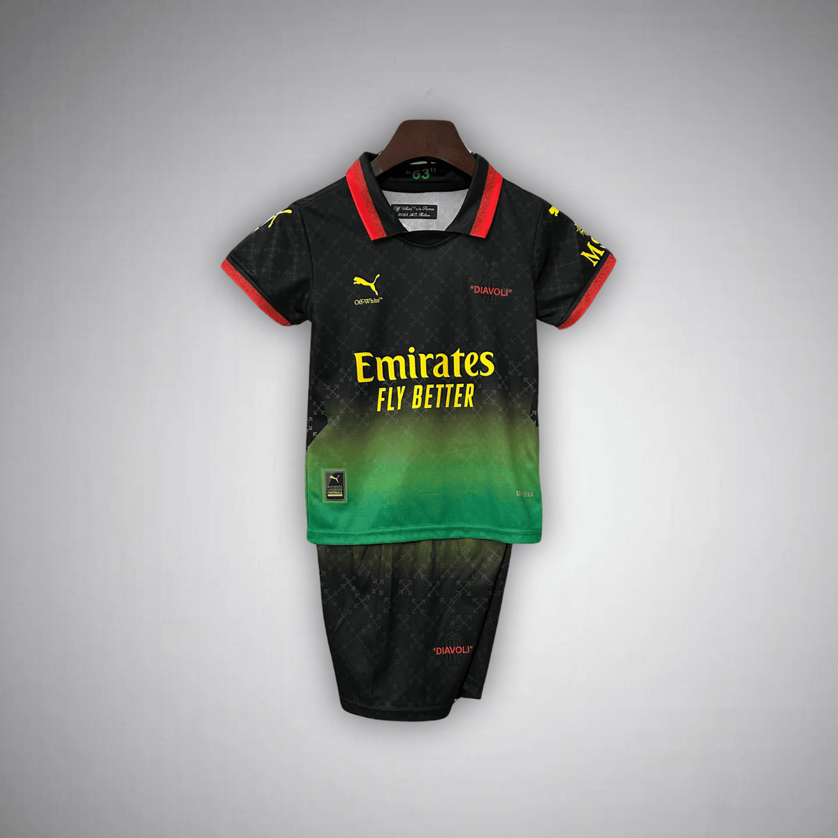 AC Milan off-white voetbaltenue voor kinderen - Diavoli