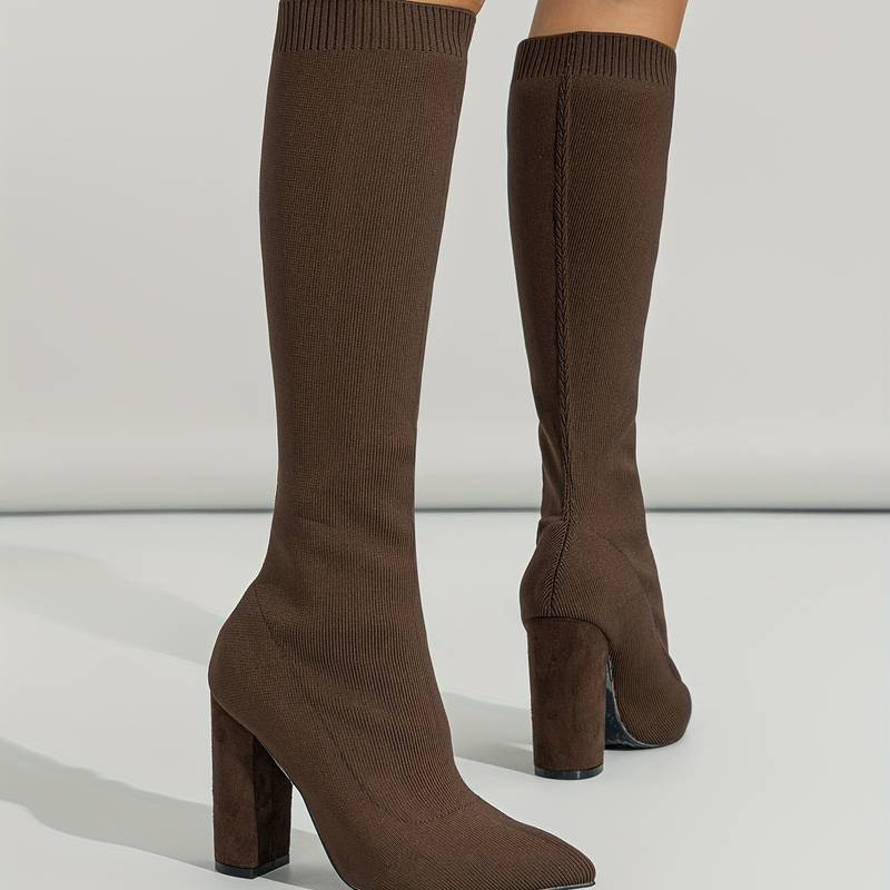 Ankle Boots Women Ankle Length Block Heel Structured Upper Design