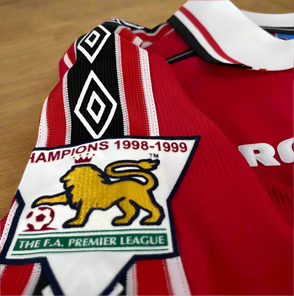 David Beckham #7 Manchester United 1998/99 retro-remakeshirt