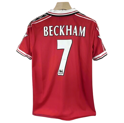 Maglia retrò rifatta del Manchester United 1998/99 David Beckham #7