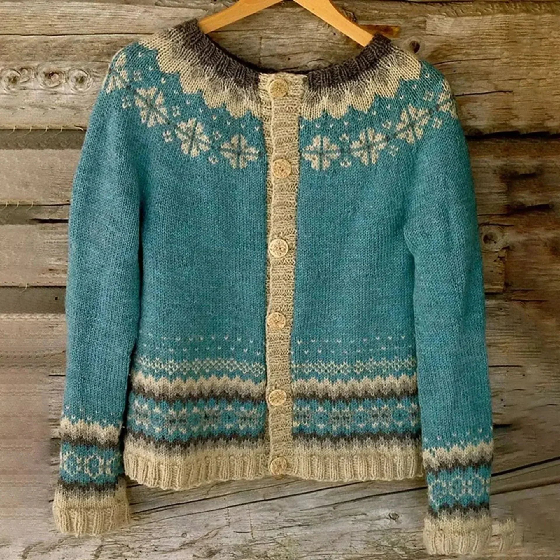 Cardigan Women Knitted Warm Fit Everyday Chic