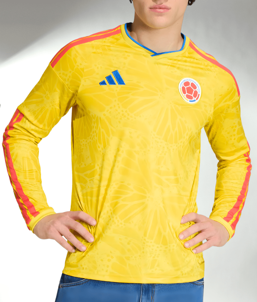 Maglia da casa a maniche lunghe della Colombia per la Coppa del Mondo 2026