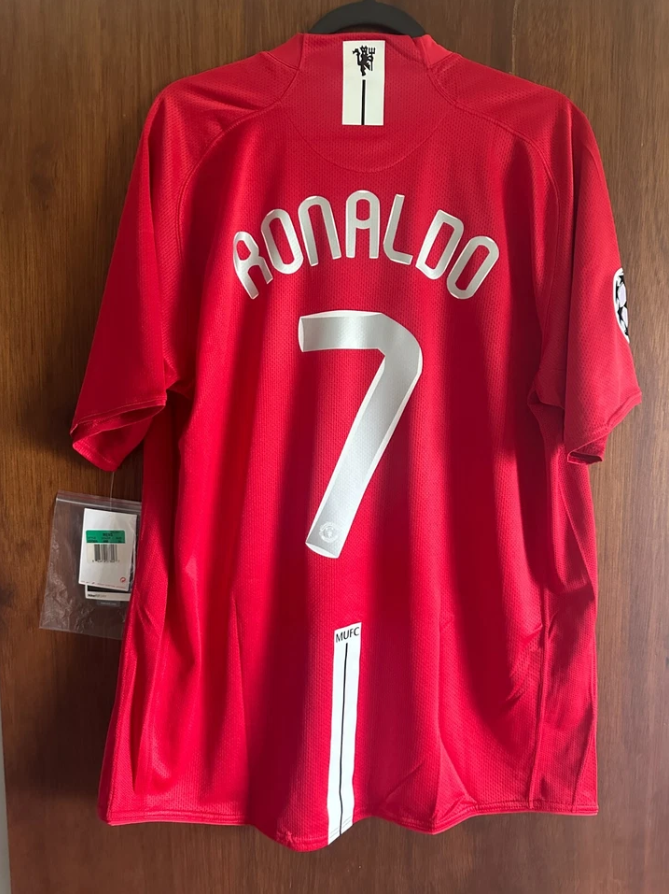 Cristiano Ronaldo #7 Manchester United 2008 retroshirt UCL-finale