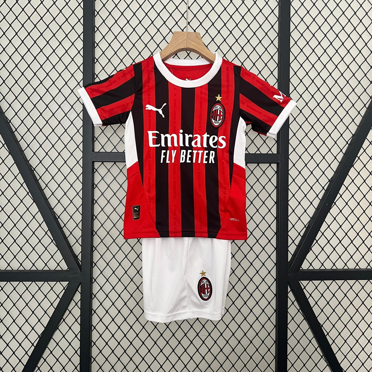 Tenue de football domicile de l’AC Milan pour enfants 2024/25