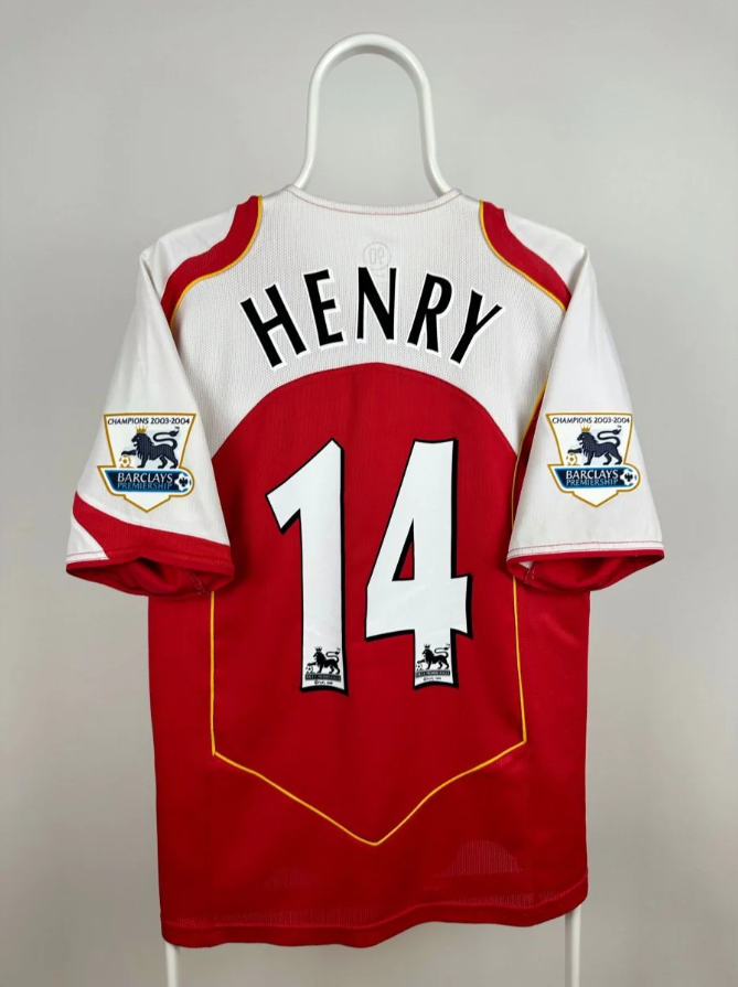Arsenal 2003/2004 thuisshirt Thierry Henry #14 klassiek voetbalshirt