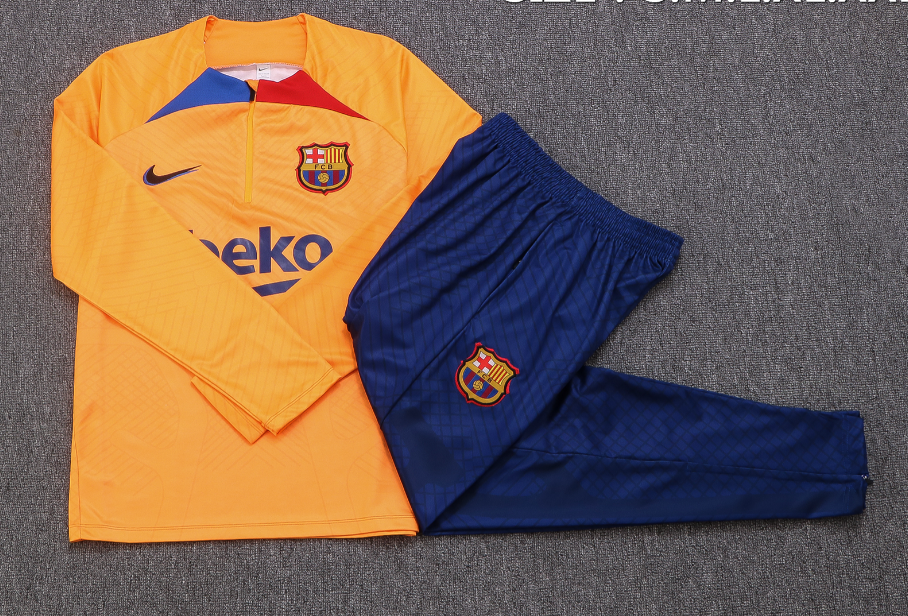 Survêtement orange de Barcelone 22-23