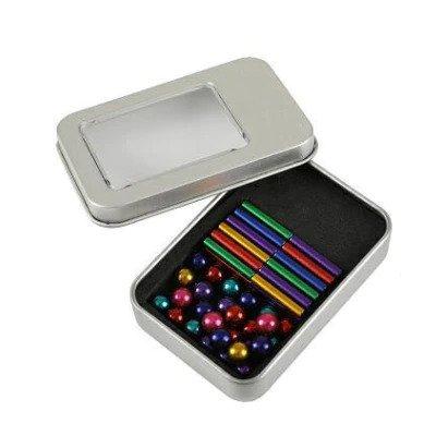 Toy sticks and magnetic balls