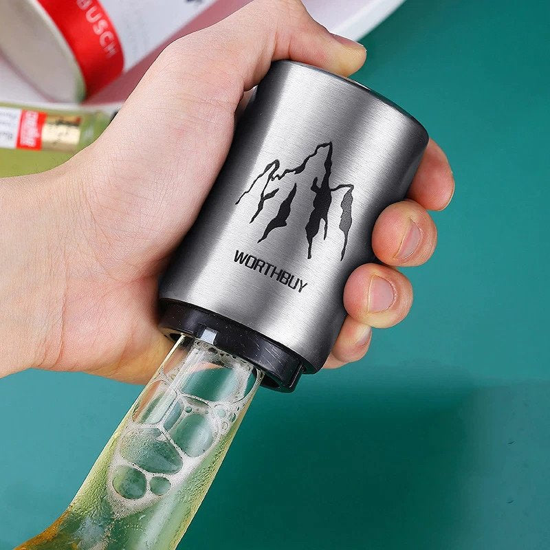 Automatic bottle opener – Push & Pull
