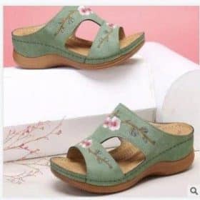 Women’s colorful flower orthopedic sandals