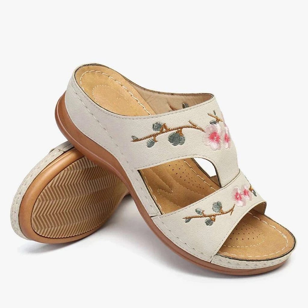 Women’s colorful flower orthopedic sandals