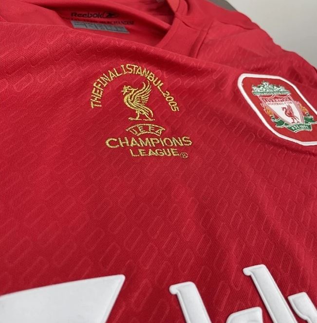 Liverpool 2005 Champions League-finaleshirt – Steven Gerrard #8