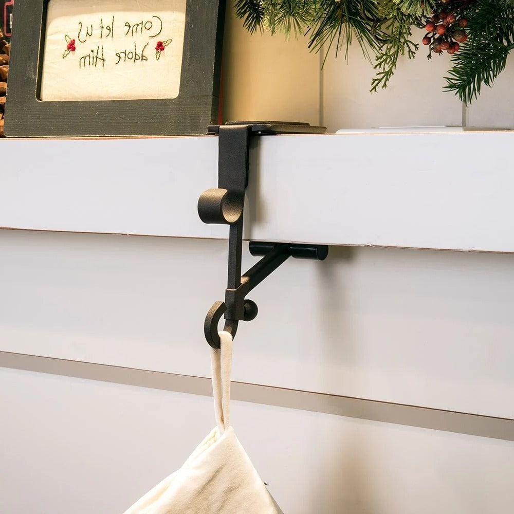 Adjustable Fireplace Stocking and Garland Hanger Set | Filindra