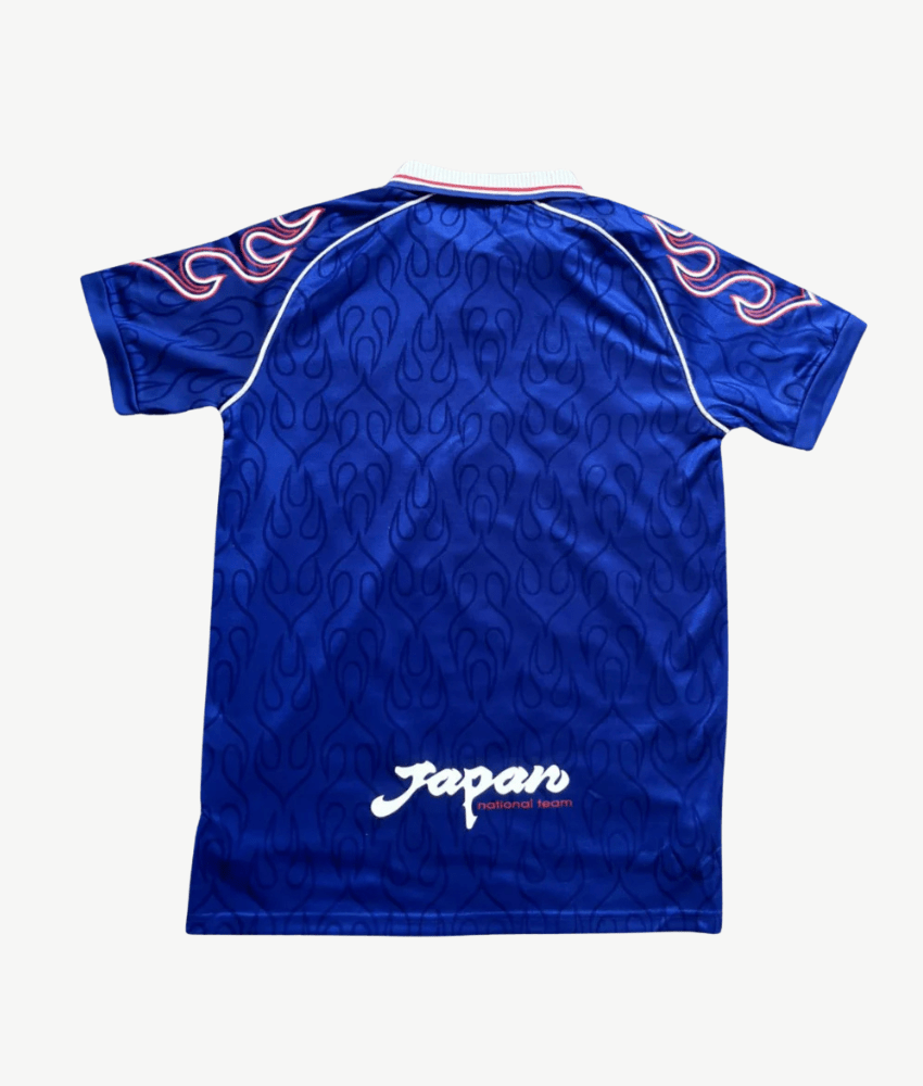 JAPON 1998 MAILLOT RÉTRO BLEU « FLAMME »