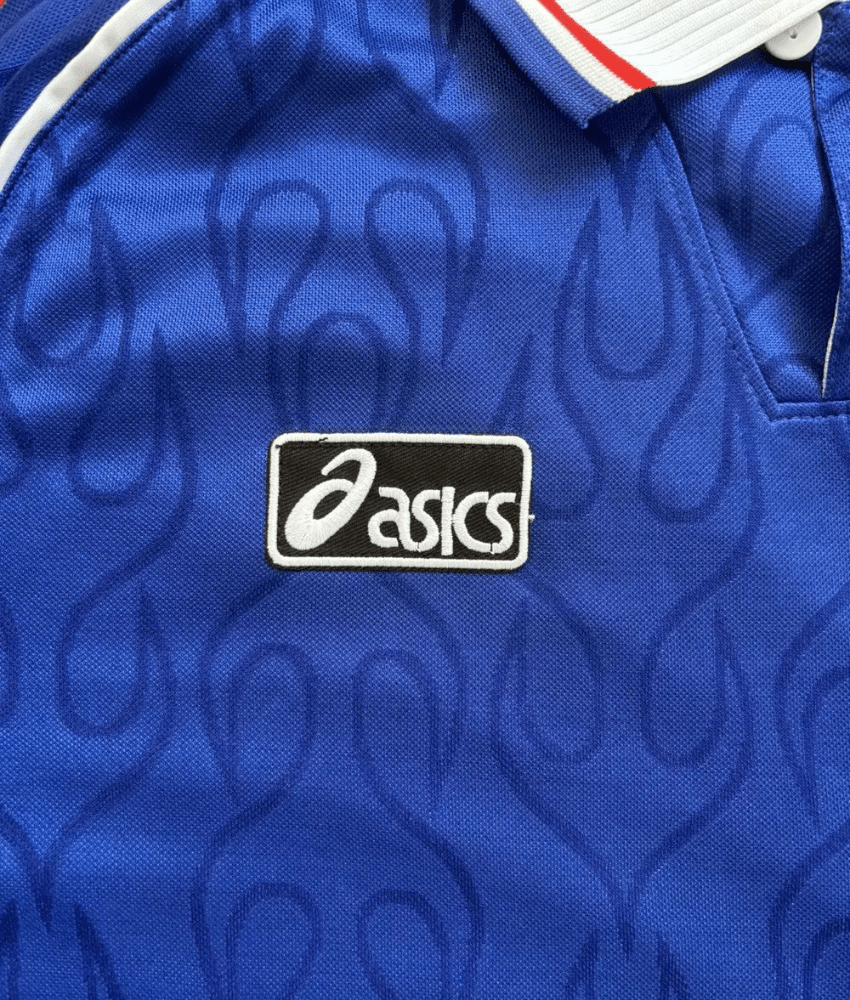 JAPON 1998 MAILLOT RÉTRO BLEU « FLAMME »