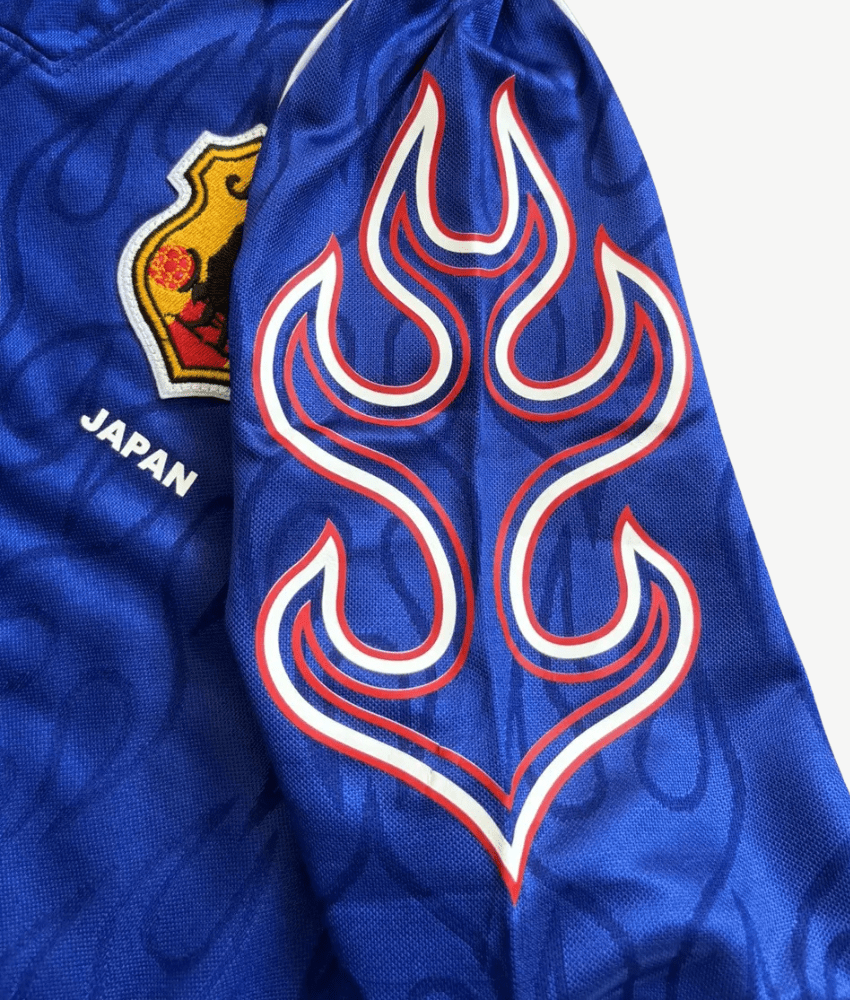 JAPON 1998 MAILLOT RÉTRO BLEU « FLAMME »