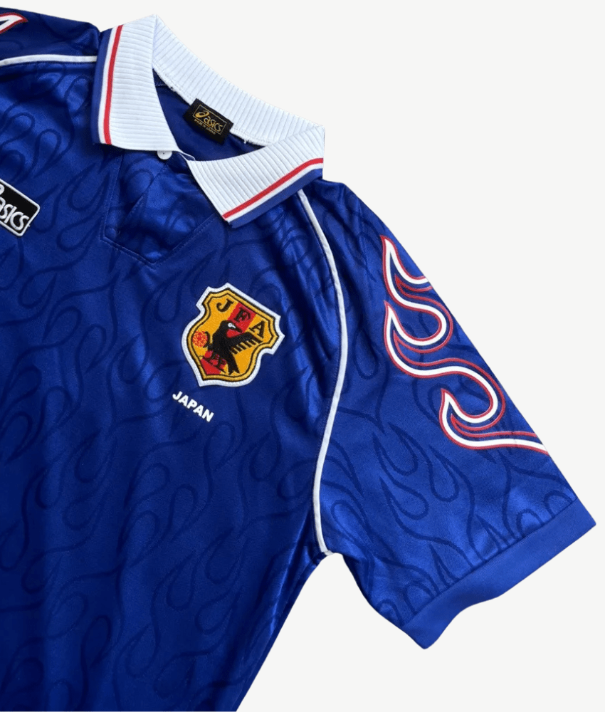 JAPON 1998 MAILLOT RÉTRO BLEU « FLAMME »