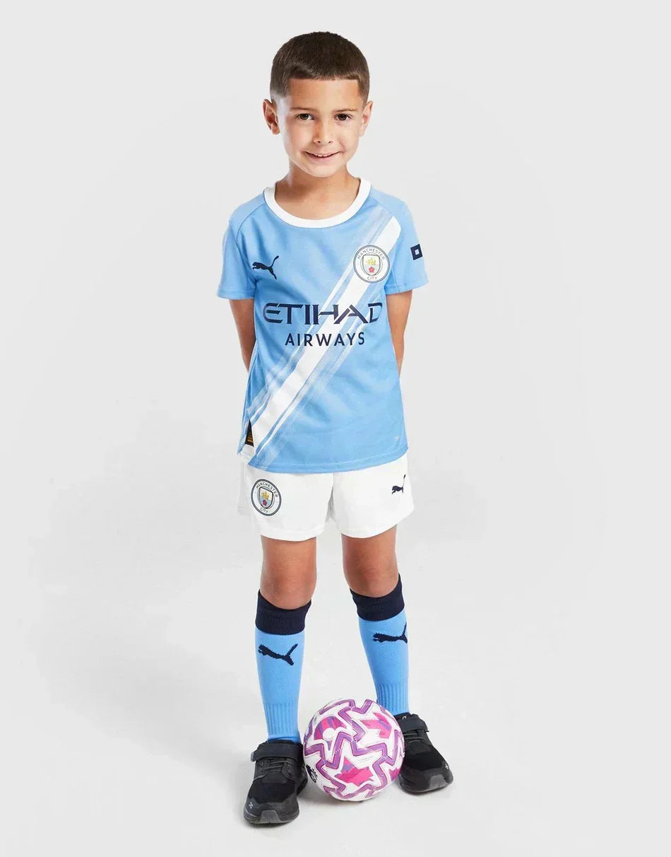 Tenue de football enfant de Manchester City 2025/26 - Domicile